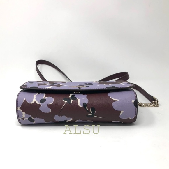 🌸 Spring Sale 🌸 Kate Spade ♠️ Small Flap Crossbody Wild Flowers WLRU6042Z - Picture 4 of 8